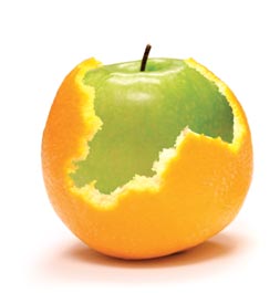 Kan vi sammenligne epler og appelsiner? Foto: Colourbox