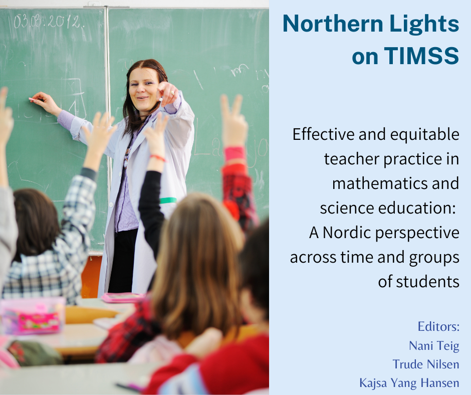 Northern lights- plakat med elever og lærere. Illustrasjonsfoto.