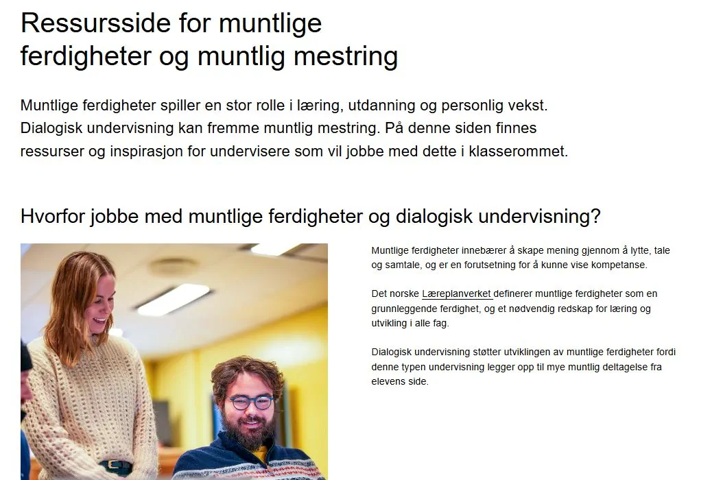 Bilde av nettside