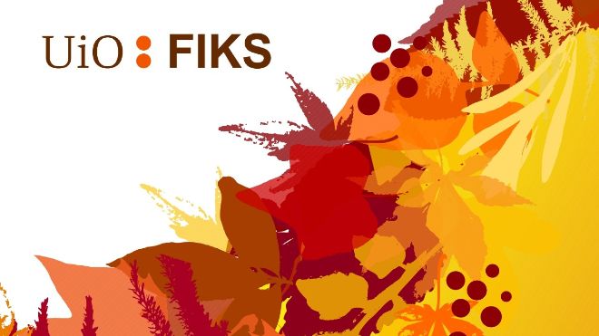 Illustrasjonsbilde av høstløv og FIKS sin logo