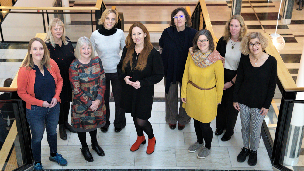 The LANGUAGES project members together in Oslo. From left to right: Åsta Haukås, Nicole Dingwall, Debra Myhill, Anna Ghimenton, Lisbeth M. Brevik, Joséphine Rémon, Laura Molway, Eva Thue Vold, Cathy Cohen. 