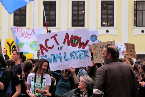 Picture from school strike for climate 