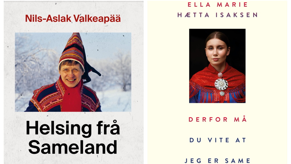 Ella Marie Hætta Isaksen og Nils-Aslak Valkeapää. Foto.
