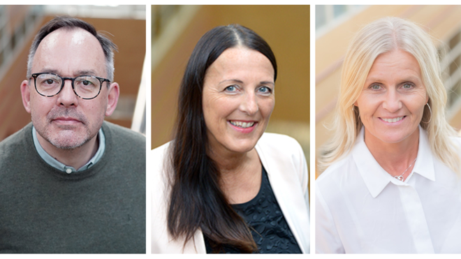 jeff Hall, Ruth jensen og ann elisabeth gunnulfsen. kollasj.