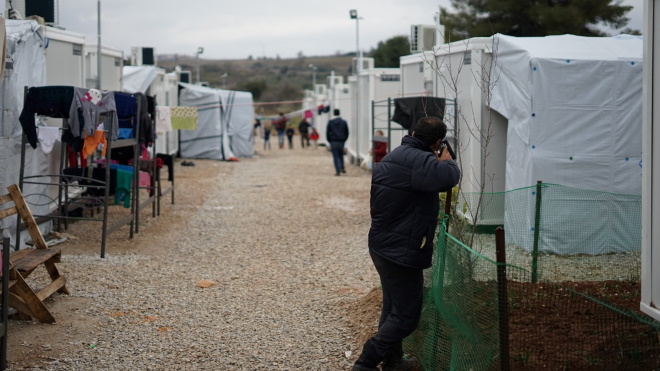 Flyktningleir. Foto.