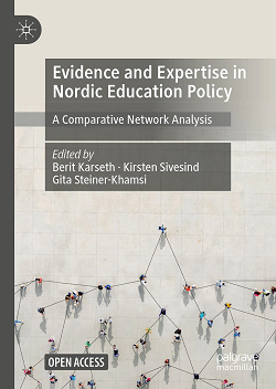 Book-cover with the title "Evidence and Expertise in Nordic Education Policy"