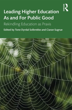 Book cover with spiderweb. Photo.