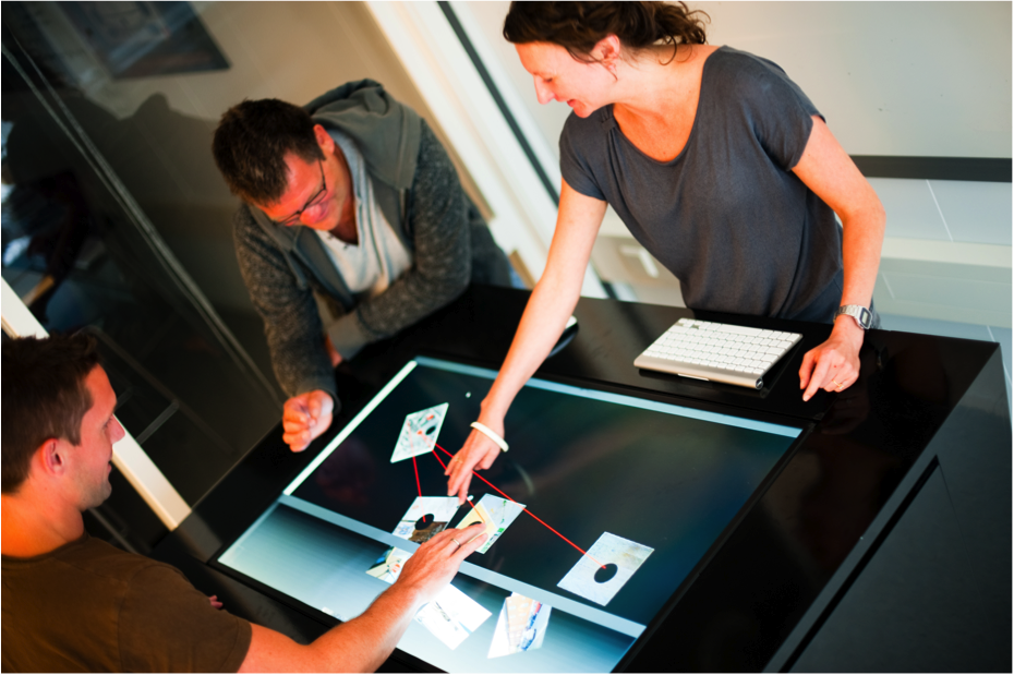 Illustration photo of interactive display.