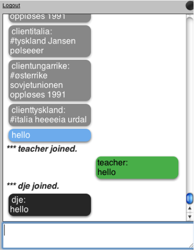 Illustration photo of chat design
