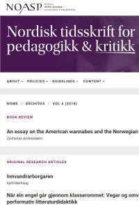 nordisk-tidsskrift-for-pedagogikk-og-kritikk
