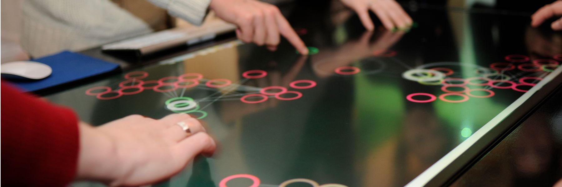 hands on a multi touch table