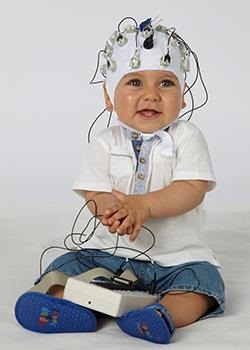 Baby with EEG cap