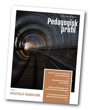 Forsiden av en utgave av Pedagogisk profil