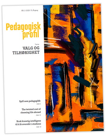 Forsiden av en utgave av Pedagogisk profil